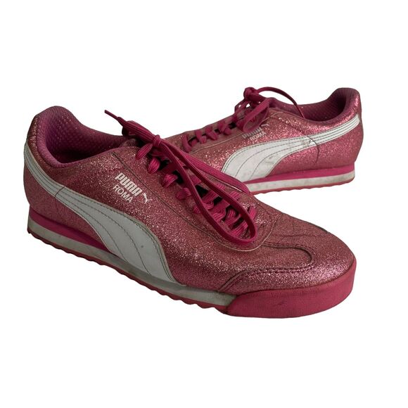 PUMA Roma Glitz Glam Sneakers Pink Size 7C - Picture 1 of 7